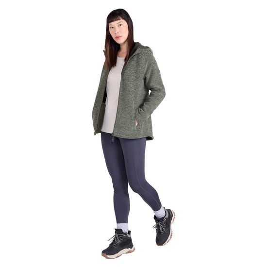 Mountain Warehouse - "Hayfield" Fleece-Oberteil für Damen, Kunstfell gefüttert, Meliert (Khakigrün) - Image 3