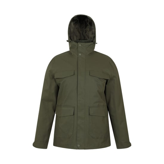 Mountain Warehouse - "Rushes" Jacke, wasserfest für Herren (Khakigrün) - Image 1