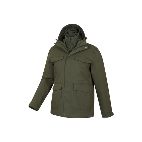 Mountain Warehouse - "Rushes" Jacke, wasserfest für Herren (Khakigrün) - Image 4