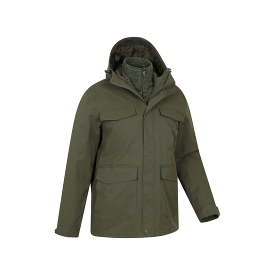 Mountain Warehouse - "Rushes" Jacke, wasserfest für Herren (Khakigrün) - Image 5