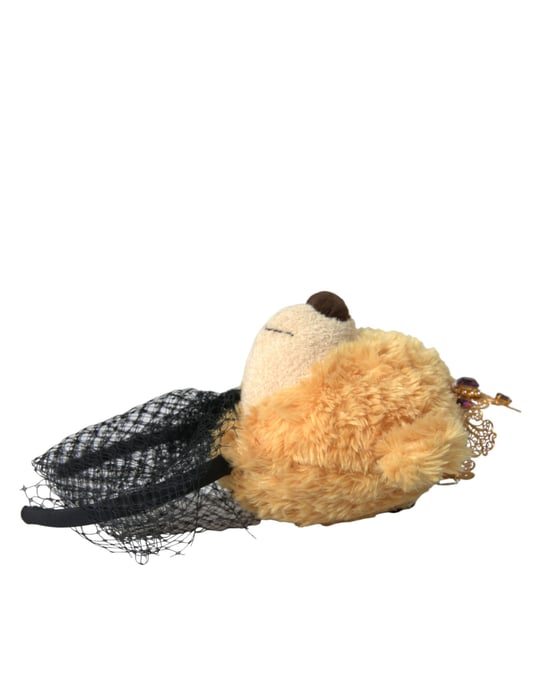 Brauner Teddybär Goldene Kristallkrone Haarband Diadem - Image 3