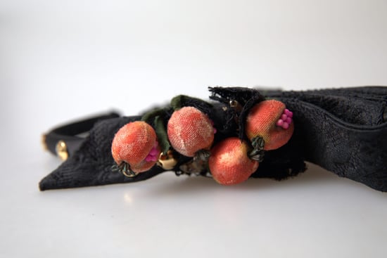 Schwarzes Diadem mit mehrfarbigen Feigenfrucht-Kristallen Haarband - Image 5