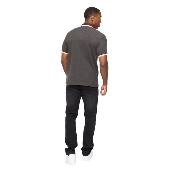Crosshatch - "Chimlacks" Poloshirt für Herren (Schwarz) - Image 2