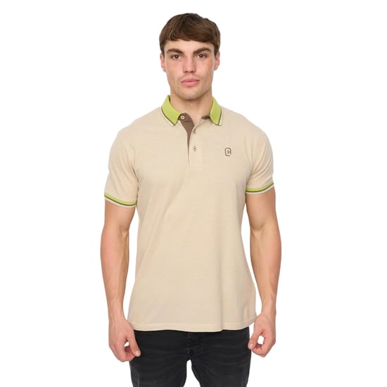 Crosshatch - "Mettormoore" Poloshirt für Herren (Naturweiß) - Image 1