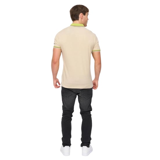 Crosshatch - "Mettormoore" Poloshirt für Herren (Naturweiß) - Image 2