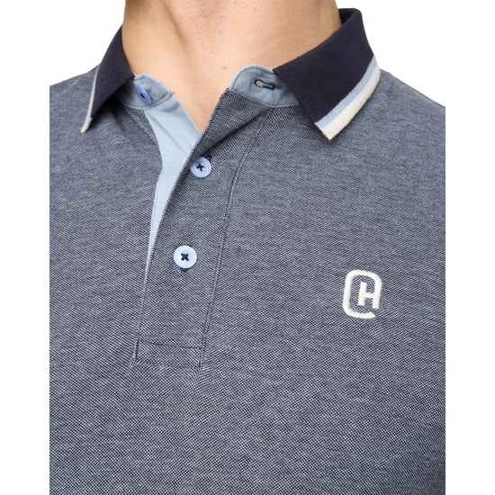 Crosshatch - "Mettormoore" Poloshirt für Herren (Marine) - Image 3