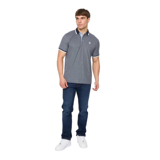 Crosshatch - "Mettormoore" Poloshirt für Herren (Marine) - Image 4