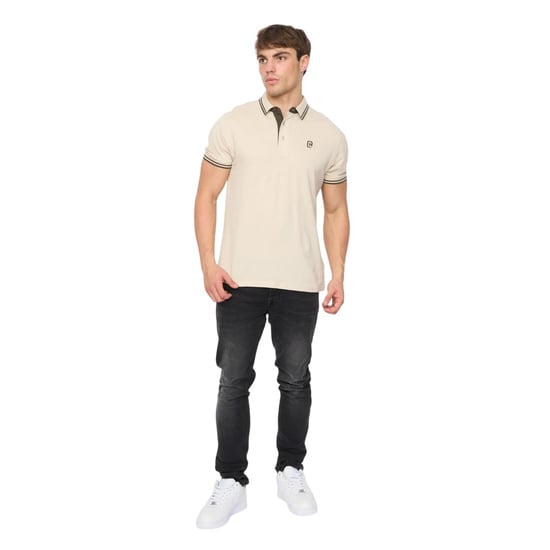 Crosshatch - "Mackerby" Poloshirt für Herren (Naturweiß) - Image 4