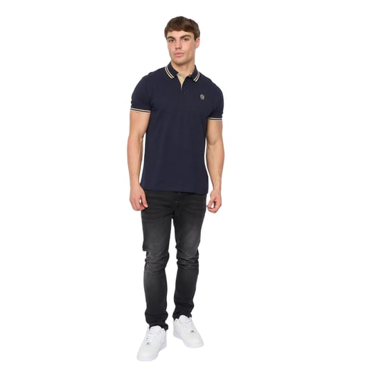 Crosshatch - "Mackerby" Poloshirt für Herren (Marine) - Image 4