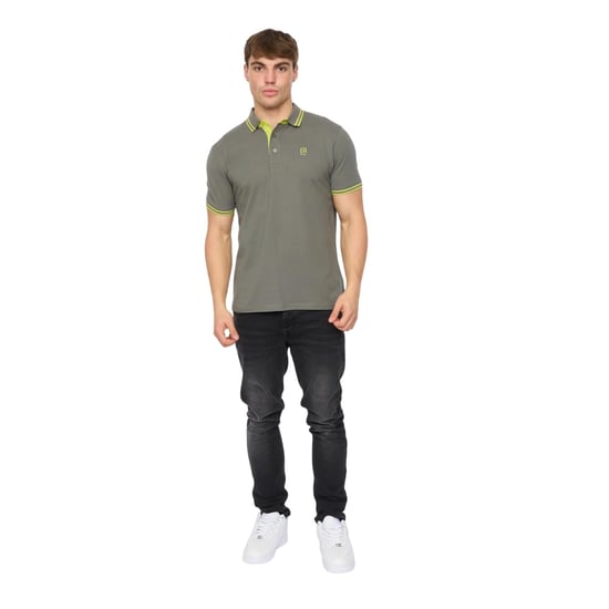 Crosshatch - "Mackerby" Poloshirt für Herren (Oliv) - Image 4