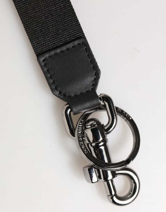 Schwarzer Blauer DG Logo Polyester Messing Halter Schlüsselanhänger Schlüsselring - Image 2