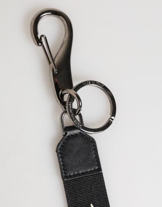 Schwarze Weiße Polyester DG Logo Silber Herren Schlüsselanhänger Schlüsselring - Image 3