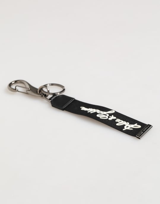 Schwarze Weiße Polyester DG Logo Silber Herren Schlüsselanhänger Schlüsselring - Image 4