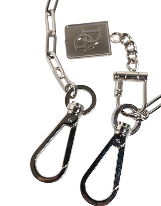 Silberfarbener Metallkette DG Charm Gürtel Schlüsselanhänger - Image 2