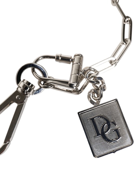 Silberfarbener Metallkette DG Charm Gürtel Schlüsselanhänger - Image 3
