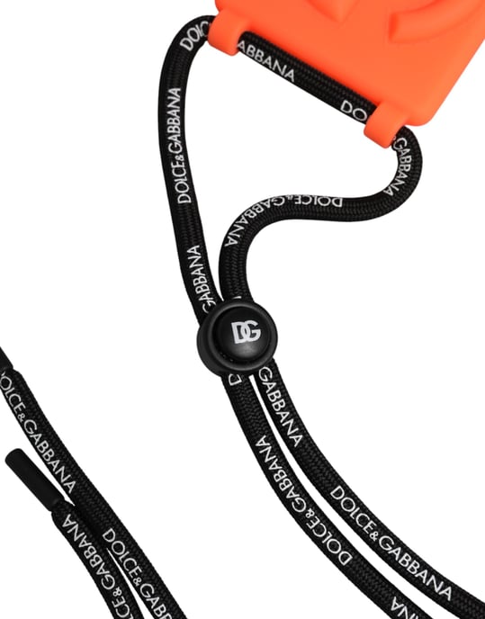 Halter Neonorange Gummi DG Prägeverstellbares Namensschild - Image 5