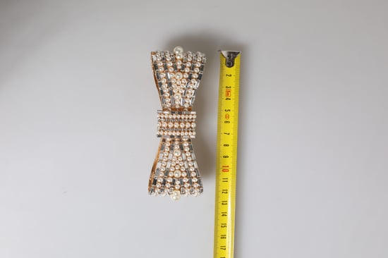 Perlenkristall-Schleifen-Haarclip - Image 6