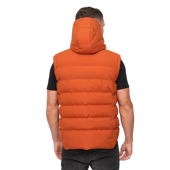 Crosshatch - "Kampleys" Weste für Herren, Wattiert (Dunkel Orange) - Image 2
