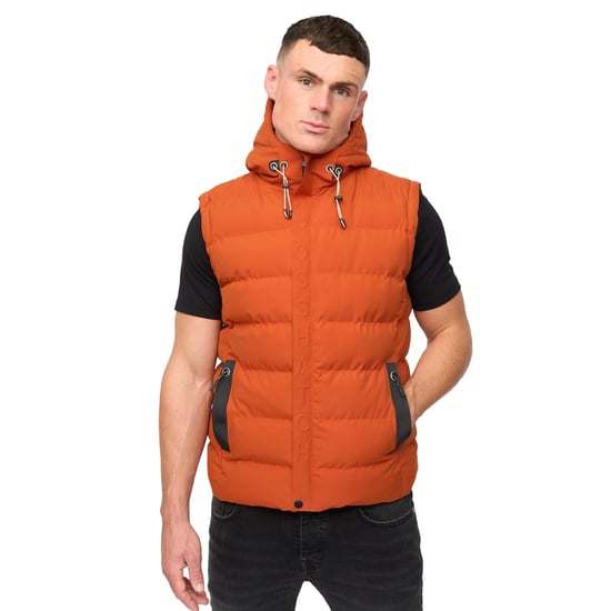 Crosshatch - "Kampleys" Weste für Herren, Wattiert (Dunkel Orange) - Image 3