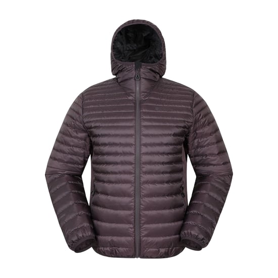 Mountain Warehouse - "Hybrid Extreme" Kapuzenjacke für Herren, Daunen-gefüllt, Federleicht (Dunkelbraun) - Image 1