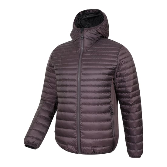 Mountain Warehouse - "Hybrid Extreme" Kapuzenjacke für Herren, Daunen-gefüllt, Federleicht (Dunkelbraun) - Image 3