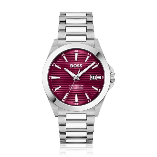 Graue Edelstahl-Armbanduhr - Image 1