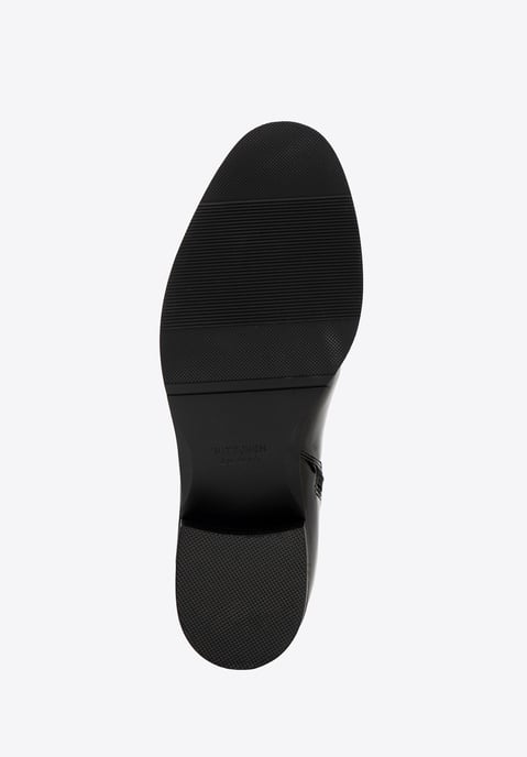 Wittchen Damen-Lederstiefel mit Kette, Schwarz, Naturleder - Image 4