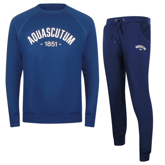 Aquascutum - Trainingsanzug-set „old School" Mit Rundhalsausschnitt, Marineblau - Image 1