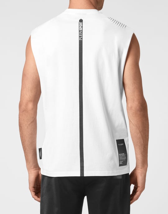 Plein Sport T-Shirt mit Rundhalsausschnitt - Weiß - Image 4