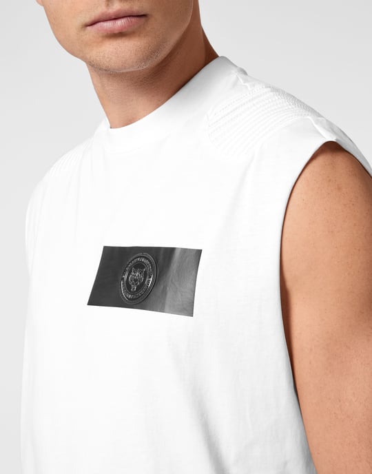 Plein Sport T-Shirt mit Rundhalsausschnitt - Weiß - Image 5