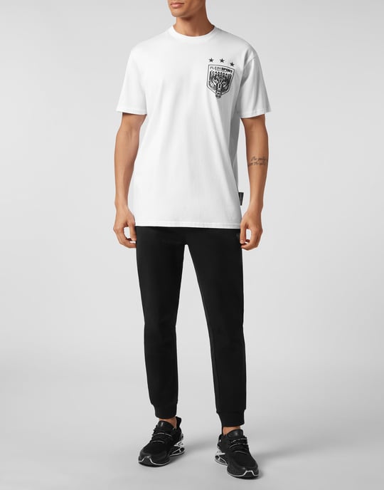 Plein Sport T-Shirt mit Rundhalsausschnitt und Tiger-Motiv - Weiß - Image 3