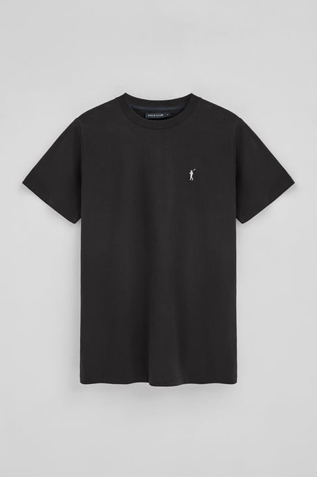 Zweierpack Herren-T-Shirts schwarz und weiß mit Rundhalsausschnitt und gesticktem Rigby Go-Logo - Image 5