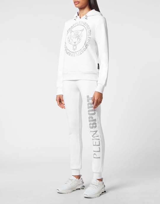 Plein Sport Hoodie mit Tiger-Motiv - Weiß - Image 4