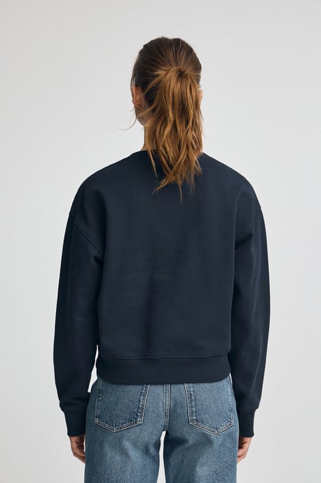 Sweatshirt marineblau im Boxy Fit mit Rigby Go-Logo - Image 4