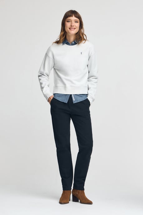 Sweatshirt eisblau im Boxy Fit mit Rigby Go-Logo - Image 2