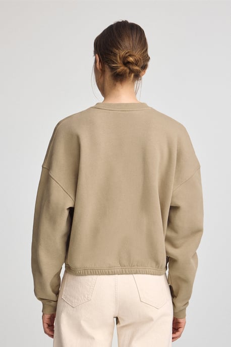 Sweatshirt hellbraun im Loose Fit mit Polo Club-Logo - Image 5
