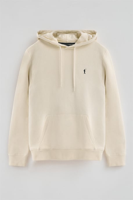 Sweatshirt ecru im Regular Fit mit Kapuze und Rigby Go-Logo - Image 5