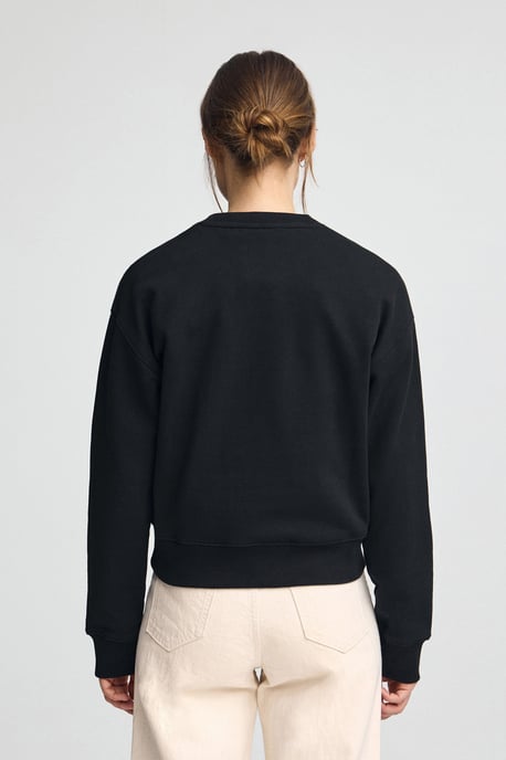 Sweatshirt schwarz im Boxy Fit mit Rigby Go-Logo - Image 4