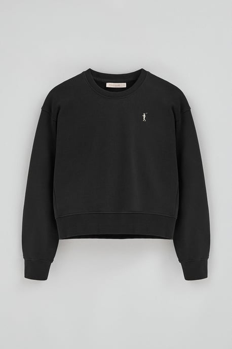 Sweatshirt schwarz im Boxy Fit mit Rigby Go-Logo - Image 5