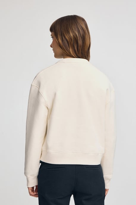 Sweatshirt ecru im Boxy Fit Established 2012 Polo Club - Image 5