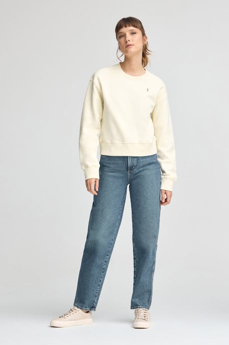 Sweatshirt ecru im Boxy Fit mit Rigby Go-Logo - Image 2