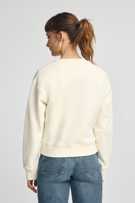 Sweatshirt ecru im Boxy Fit mit Rigby Go-Logo - Image 4