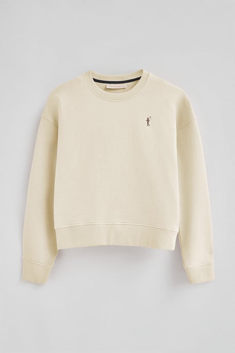 Sweatshirt ecru im Boxy Fit mit Rigby Go-Logo - Image 5