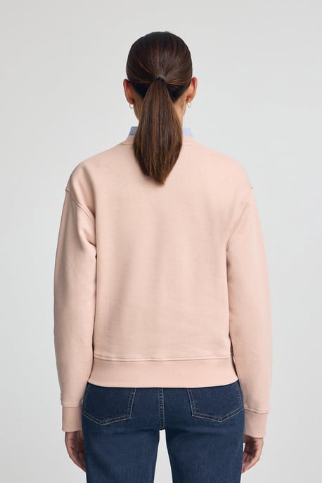 Sweatshirt blassrosa im Boxy Fit mit Rigby Go-Logo - Image 4