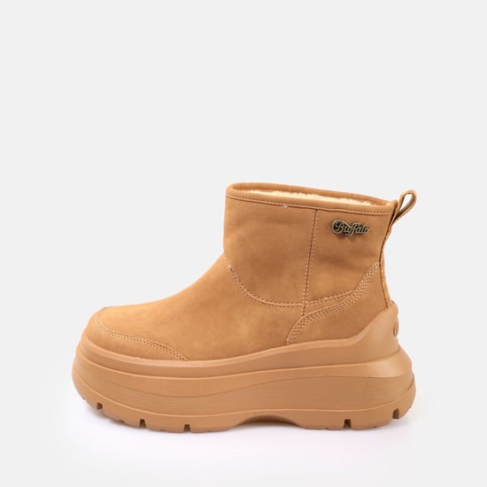 Buffalo Olympia Pull On LO Warm Damen Braune Stiefel - Image 3