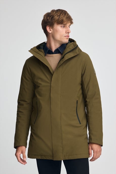 Jacke Voguel khaki dunkel mit Polo Club-Logo - Image 1