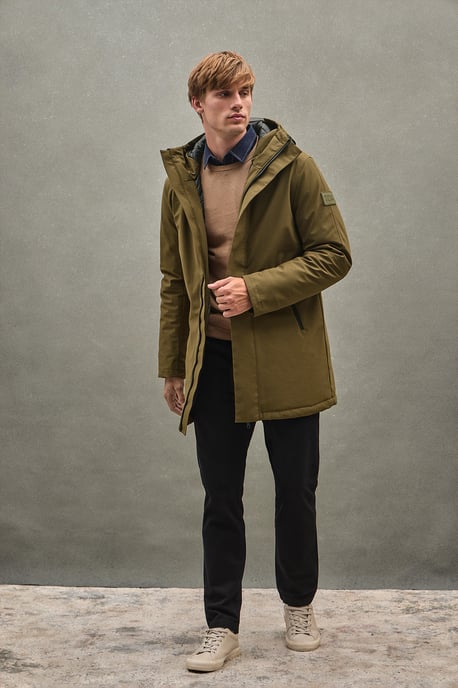 Jacke Voguel khaki dunkel mit Polo Club-Logo - Image 2