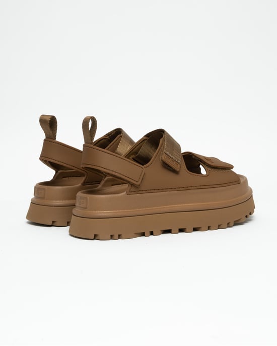 Plattform-Sandalen mit verstellbarem Riemen in Tan - Image 4