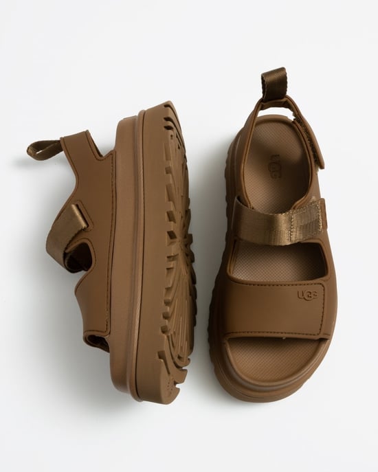Plattform-Sandalen mit verstellbarem Riemen in Tan - Image 6