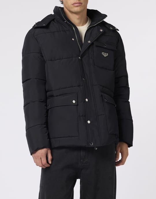 Nylon Puffer Jacket Gothic Plein - Image 2